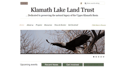 Desktop Screenshot of klamathlakelandtrust.org